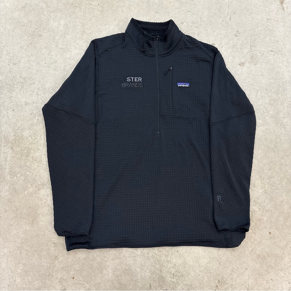 Vintage Patagonia R1 Air Polar tech 1/4 Quarter Zip Black Jacket Men’s XXL